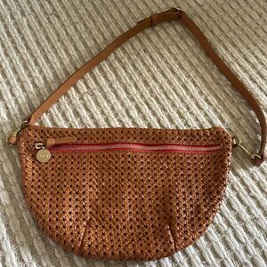 Clare V Grande Fanny in Tan Rattan